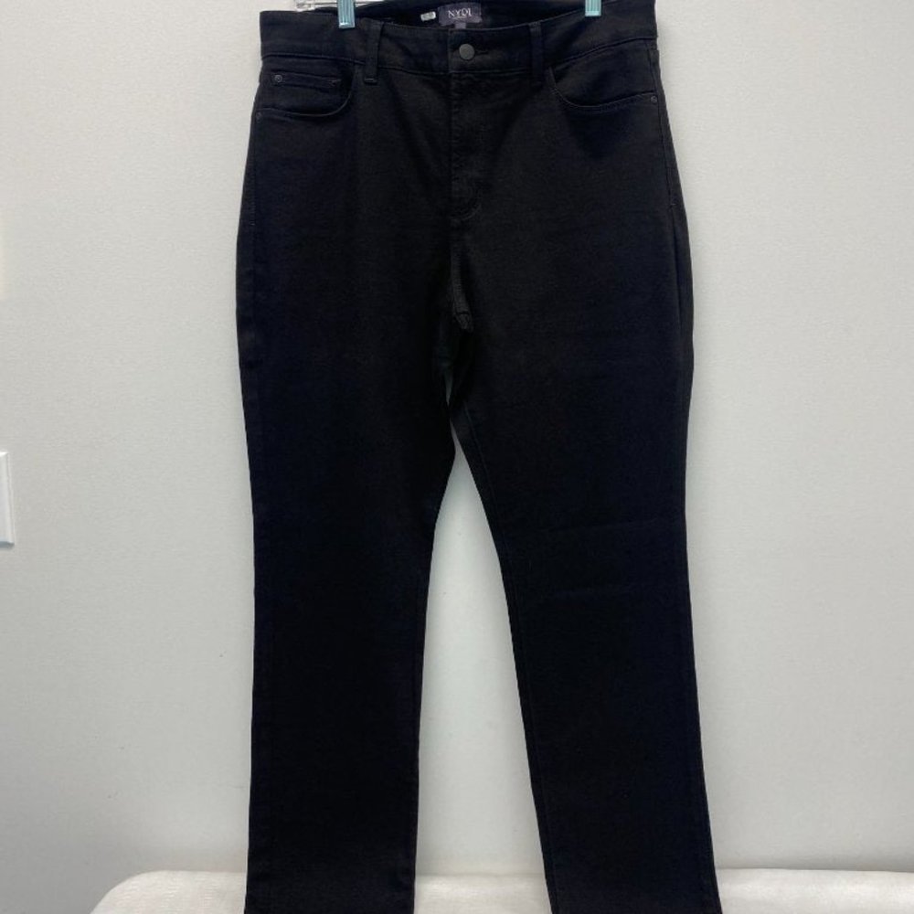 NYDJ Marilyn Straight 14W Black Pants